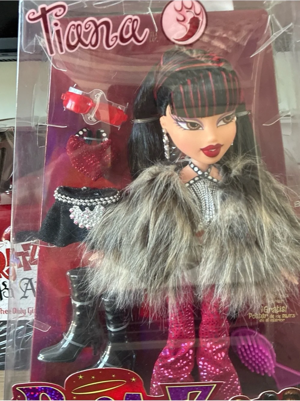 Tiana Fashion Doll — Pink & Black Glam Outfit
